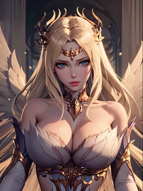 meticuloso、Wonderful、Perfect CG unity 8k wallpaper，gigantic breasts, High-quality depiction、The colors are pure and elegant，Exceptionally beautiful，Royal Sister，delicated、Dynamic Angle，moisty、Water droplets, Water mist、rays of moonlight、blue color eyes，（Su...