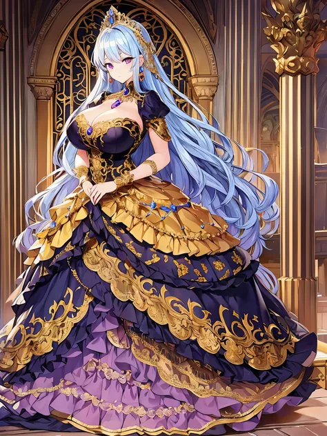 anime artstyle,masterpiece,best quality,super detail,very delicate and beautiful,solo,full body,full body portrait,((1 princess ...