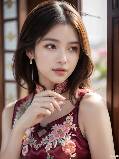 ulzzang-6500-v1.1, (Raw foto:1.2), (Photorealsitic:1.4), Delicate beautiful girl，The sparkling eyes have a very nice atmosphere..，18yo, Attractive eyes and moist lips，cabelos preto e longos，（ssmile：1.3），Detailed depiction of the face，Formula details，Detail...