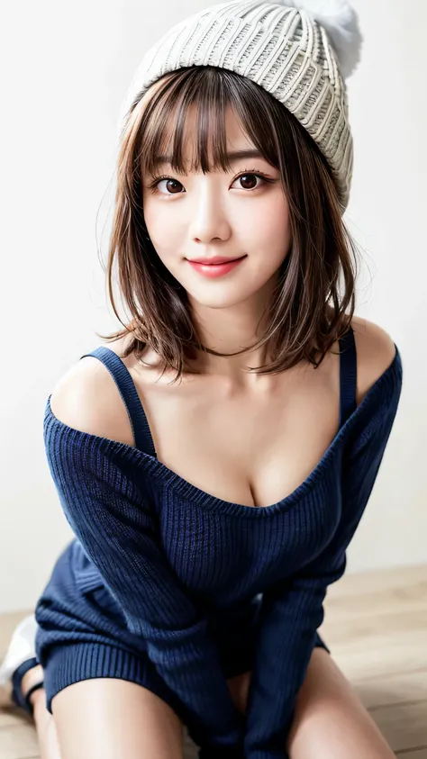 Pee (incontinence: 1.47), Fashion trendy beautiful and attractive woman, Beautiful and charming Chinese woman, Korean (K-POPアイドル), delicate and sexy clavicle, attractive oval face, double eyelid, smart [peach] flower eyes, pink lips, small nose, bare shoul...