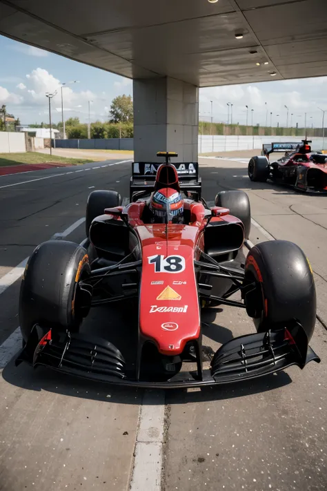 2032 Formula 1 car with halo