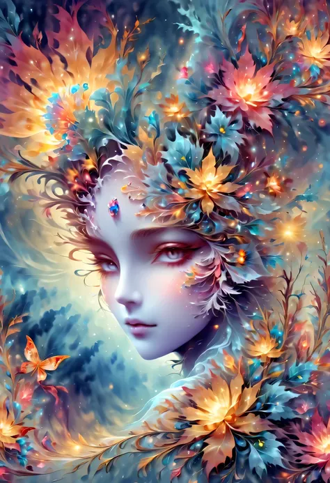 (masterpiece, top quality, best quality, official art, Beautiful and beautiful:1.2), (1 girl), Very detailed,(Fractal art:1.3),colorful,most detailed