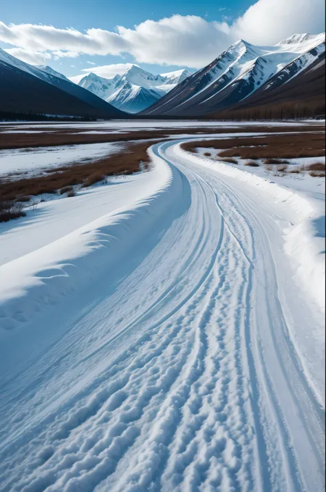 large Arctic tundra