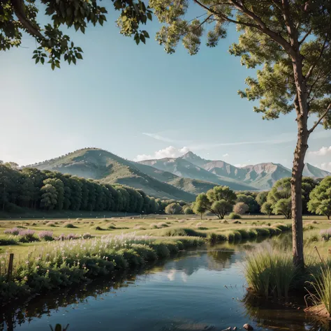 Let yourself be carried away by the simple and ethereal beauty of this landscape., where calm and beauty intertwine in perfect harmony.