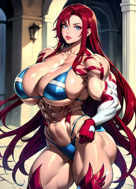 (masterpiece, alta qualidade: 1.1), 
(((((Massive Female Bodybuilder))))),1 girl, cabelo rosa, Rias Gremory, gorgeous,
coxas grossas, pele brilhante, pele macia, Smooth skin, recuo do peito, Curvy, ((((Muscular Quadriceps)))), coalescence, Toneladas, dedo ...