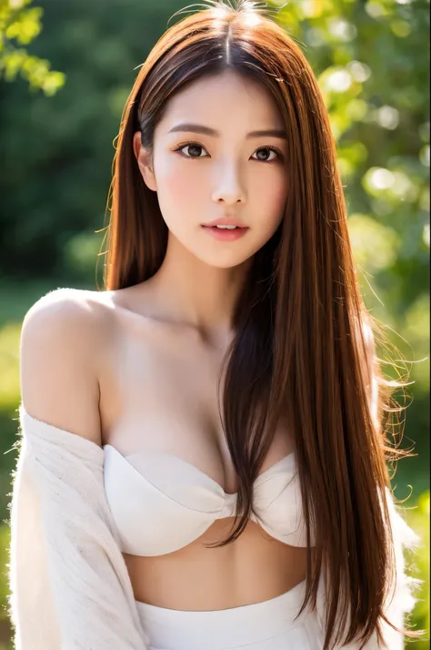 (8k, 4k, best quality, highres:1.2), (masterpiece, realistic, photo realistic:1.37), 1girl, solo, Japanese girl, beautiful face, eyelashes, nose, glossy lips, (detailed eyes, looking at viewer, fair skin, white skin:1.5), fine complexion, upper body, mediu...