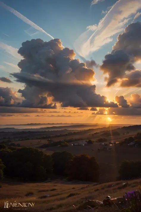 with extraordinary artistry, this photo showcases the breathtaking beauty landscape of the sunrise. the mesmerizing light permea...