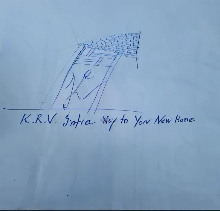 someone is drawing a picture of a person on a piece of paper, signature on the bottom, k, handwriting title on the left, rk post, very fine inking lines, very very low quality picture, front side view, inspired by Alfred Krupa, interior view, key frame, by...