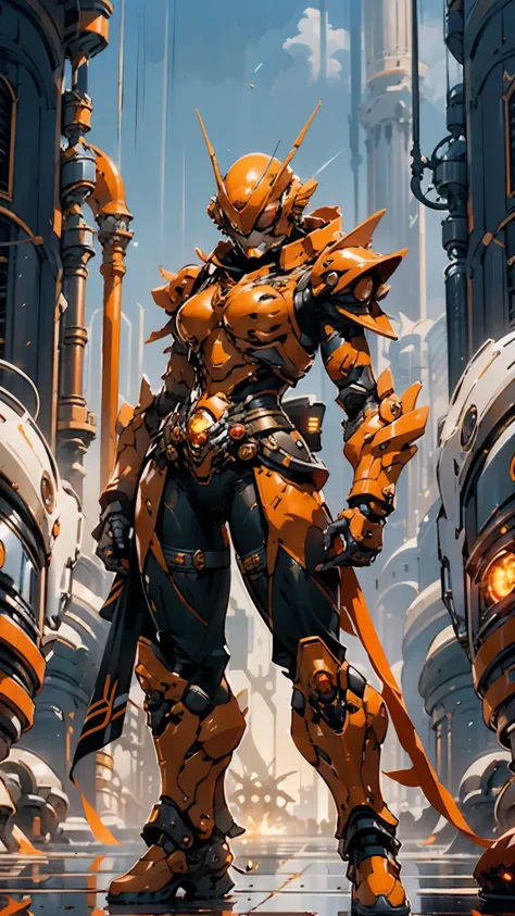 a woman adorned in fantasy-style full-body armor, a crown-concept fully enclosed helmet that unveils only her eyes, a composite ...