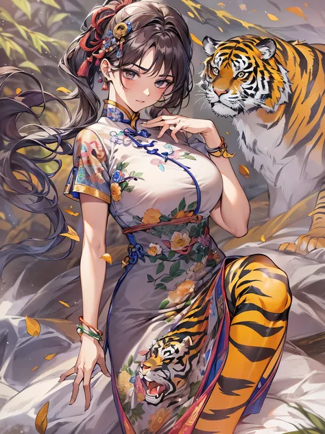 ((highest quality)),(ultra high resolution),(Super detailed),(detailed description),((best CG)),(best work of art),super precision art,amazing drawing art,(Art with precise details:1.5), (female martial artist:1.6),(beautiful and well-shaped face:1.8),(A d...