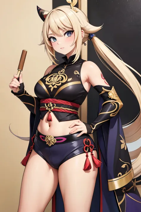 estilo genshin,  curvado pequeno, official artework, uma pintura pendurada na parede, parede linda, esplendor dourado, cg, arte