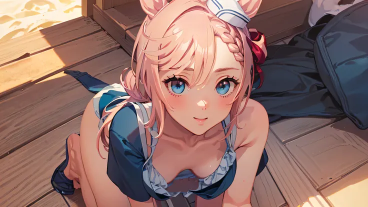 ((8k, 16k, highest quality, masterpiece, very detailed, Super detailed, official art)), semi-realistic illustration, realistic anatomy, 1 girl, 16 years old, NSFW, ((school swimwear)), pretty girl, (baby face), (shining eyes:1.2, emphasize the eyes), (beau...