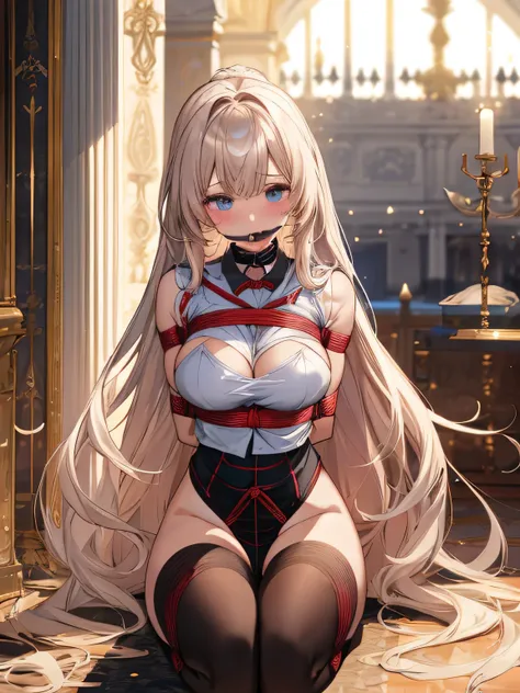 highest quality、High resolution、detailed background、beautiful and detailed face、beautiful and smooth skin、skin texture、professional lighting、Beautiful teenage girl、(huge breasts:1.3)、sexy sailor suit、Pleated mini skirt with tartan plaid pattern、cute hairst...