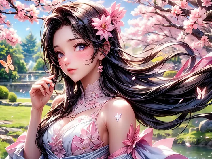 (best quality,highres,ultra-detailed,realistic)
(portraits)
(soft pastel colors)
(with soft sunlight and gentle breeze)
(sakura ...