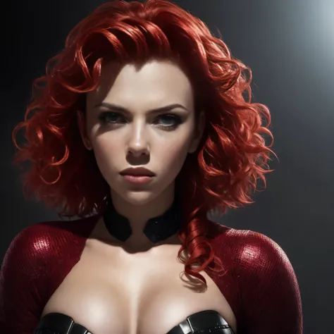 (papel de parede 8k extremamente detalhado), An average photo of Scarlett Johansson necromancer, intrincado, alto detalhe, Dramatic