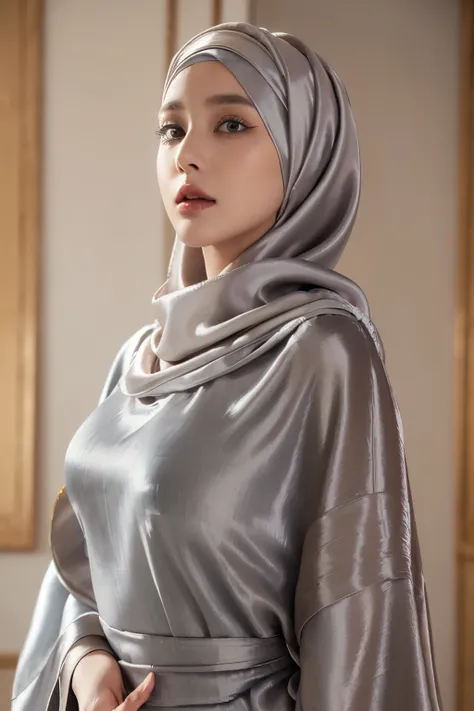  ((Masterpiece, best quality, photography, detailed skin, realistic, photo-realistic, 8k, highly detailed, full length frame, High detail RAW color art, diffused soft lighting, shallow depth of field, sharp focus, hyperrealism, cinematic lighting, hijab, a...