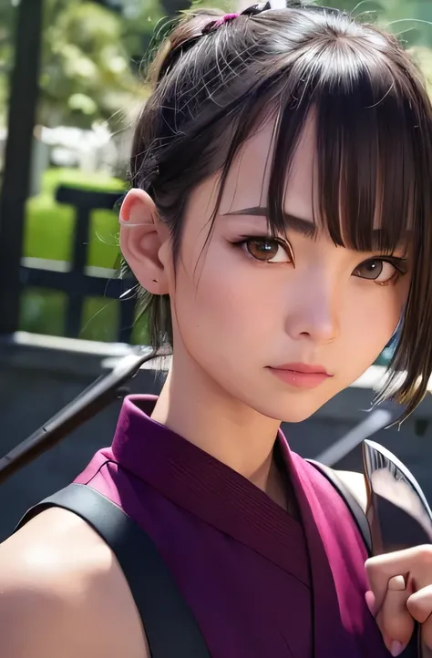 (masterpiece, highest quality:1), (realistic:1.2), light, written boundary depth, (detailed face, face focus:1), game CG, Super detailed, 8k, intricate details, hiqcg,

1 girl, alone,anime, looking at the viewer, kunoichi, 12 years old, full body image, ni...