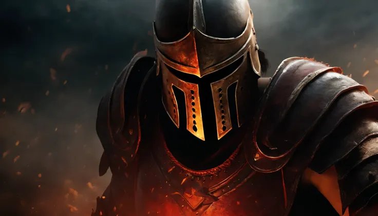 spartan warrior, death , bloody armor, on the battlefield, kneel down on, epic, 8 thousand