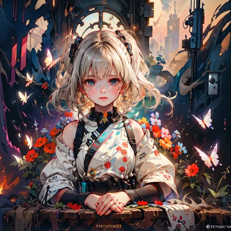 Galaxy Stars galaxycolor Nebulae spacious starry_sky moon hyper moonset panoramic moonrise epic moonshine ((Innocent)) Epic Samurai girl Armor_in_wood "Ultra-realistic depiction of a , sitting with sorrow, agony, ((dried eye drops, lazuli droplet water dro...