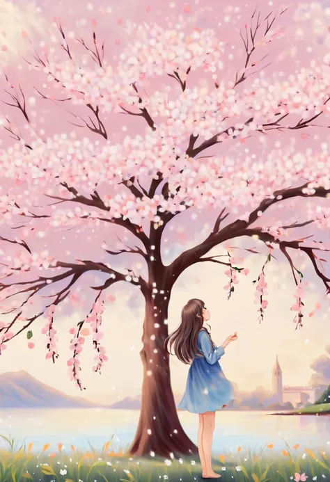 (masterpiece, best quality:1.2), 1 girl, alone,Cherry blossoms,