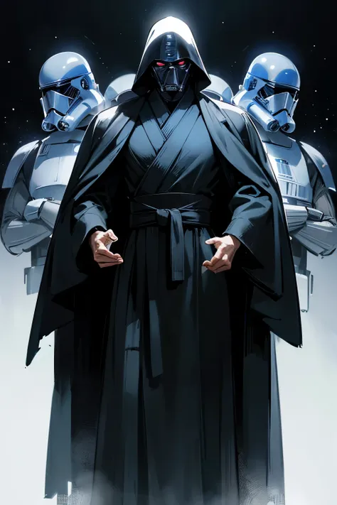 star wars, alien, star wars outfit, muscular man, long black robe 