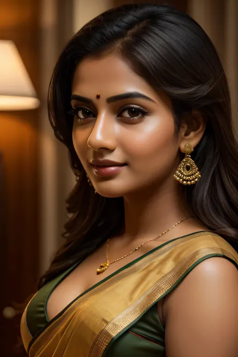 (best quality,4k,8k,highres,masterpiece:1.2),ultra-detailed,(realistic,photorealistic,photo-realistic:1.37),Cute Indian Girl Sumita,20 years old,detailed eyes,beautiful detailed lips,girl,Saree,medium breast,medium butts,fair skin,brown eyes,olive skin ton...