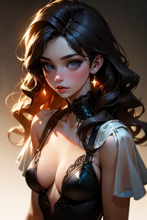 (best quality,4k,8k,highres,masterpiece:1.2),ultra-detailed,(realistic,photorealistic,photo-realistic:1.37),beautiful detailed face,minimalist background,striking contrast,glowing neon lights,dynamic composition,sexy and alluring,soft and glowing skin,expr...