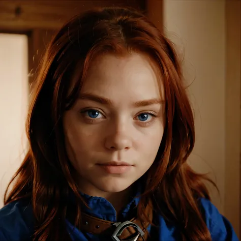 Red-haired, blue-eyed dwarf