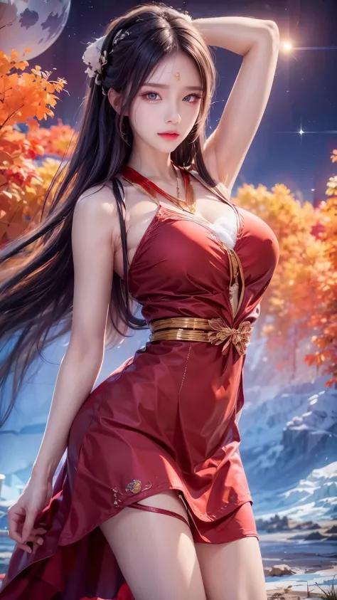 realistic, 1 women, best quality, 12k, Per HD, 1080p, wear Allstars shoes, long hair, big round breasts, cleavage, ponytail, necklace, jewelry, shorts, short jacket, slim hips, hair tie, yellow eyes, black hair, super detailed, Eye details, hair details, p...