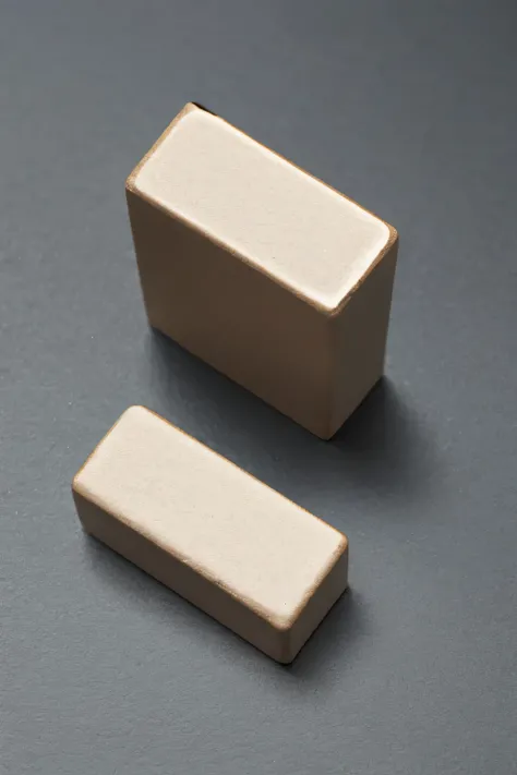 rectangle, ceramic seal, in an upright position