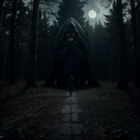 prompt 1:
"(best quality,4k,8k,highres,masterpiece:1.2),ultra-detailed,(realistic,photorealistic,photo-realistic:1.37),horror,concept artists,dark,scary,terrifying,unsettling,menacing,night,forest,trees,creature,monster,shape-shifter,inhuman,uncanny,body,h...