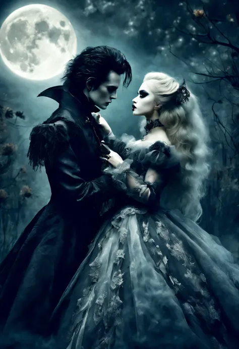 gothic fashion，Although always，Full of mysterious and gloomy tones，But in fact, it also expresses the yearning for a better life。Weird people are also beautiful，dark and eerie, But also romantic。strange vampire，血光飞溅dark and eerie, But also romantic。Edward ...