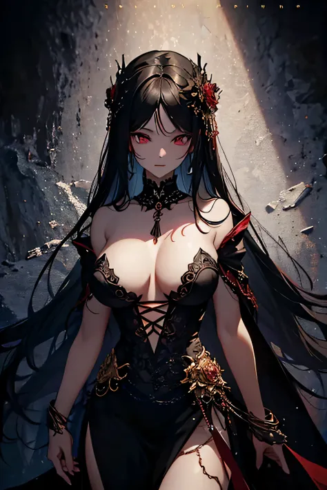 Ayin is a captivating and alluring goddess. Her beauty is otherworldly, with ebony-black hair cascading down her shoulders. Her lips, a shade of crimson red, hold a mysterious allure that draws people in. Ayin’s presence exudes both power and grace, leavin...