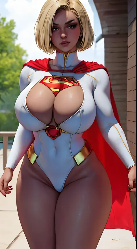 ((best quality)), ((artwork)), (detailed: 1.4), Beautiful woman,(obra de arte, melhor qualidade:1.2), 1 garota, Sozinho,powergirl
injustice
short blonde hair,
red cape
superhero, (Alone), Realistic, ((artwork)), (best quality), (detailed), (1 girl), Big Br...