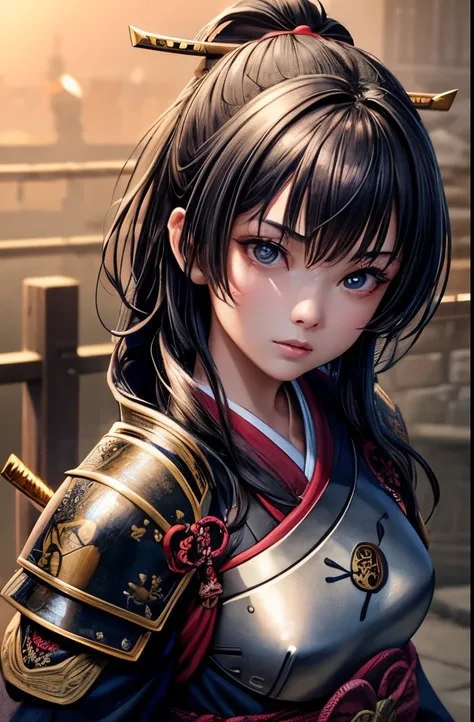 young teen girl, medieval samurai, armored kimono, wielding a katana, small breasts,, highly detailed, vibrant appearance, creative behavior, extremly detailed, imaginative, sensual, spontaneous, highest quality, skin texture, intricate details, (cinematic...