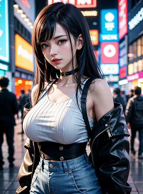 sfw, masterpiece, best quality, ((2 cyberpunk girls standing together taking selfie portrait)), ((((Harajuku-inspired cyberpunk clothing)))), bold colors and patterns, eye-catching accessories, trendy and innovative hairstyle))), dazzling Cyberpunk citysca...