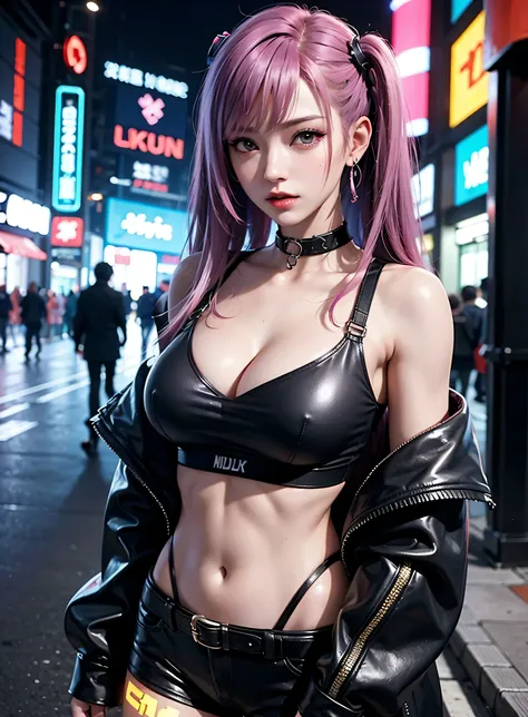 sfw, masterpiece, best quality, ((2 cyberpunk girls standing together taking selfie portrait)), ((((Harajuku-inspired cyberpunk clothing)))), bold colors and patterns, eye-catching accessories, trendy and innovative hairstyle))), dazzling Cyberpunk citysca...