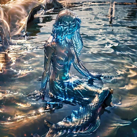 Water AI girl mermaid