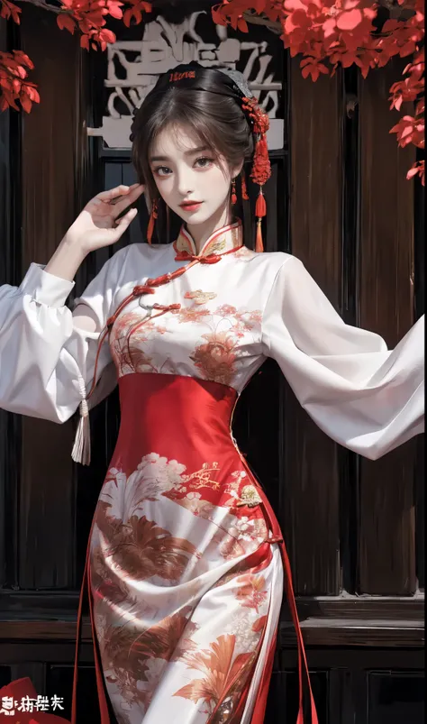 best quality, master, high resolution, wuxia 1girl, Chinese dress,tight, super beautiful face, super beautiful eye, Super beautiful hair super beautiful face,Super beautiful eyes,Super beautiful hair,magazine cover,New Chinese style