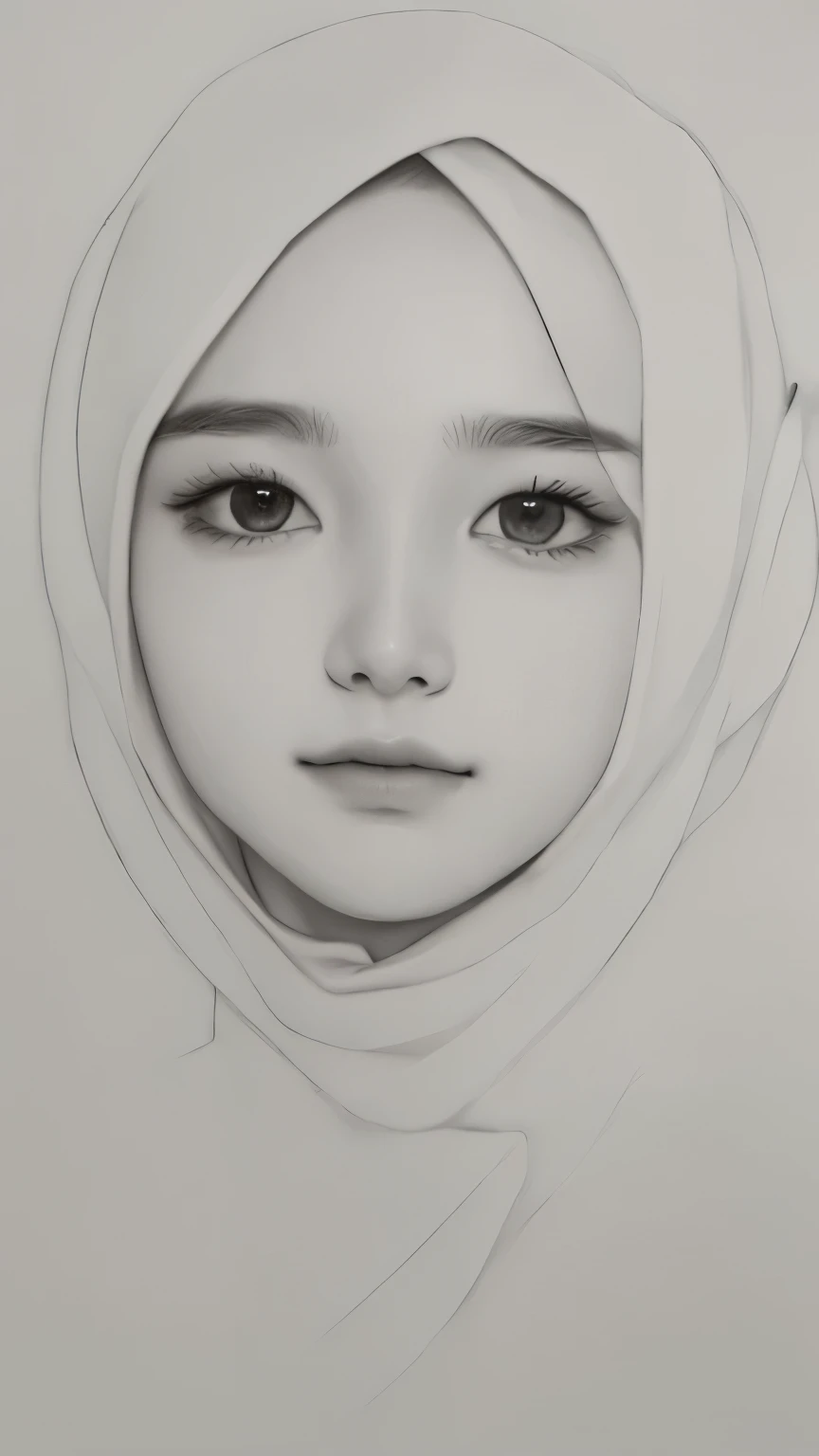 (best quality, high resolution), full screen of angel face, malay hijab girl, perfect eyes, perfect nose, perfect lips, delicate...