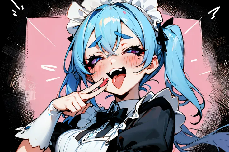 Bonde maid ahegao kawaii