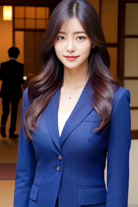 A tall and slender beauty、beauty of suit、big breasts、undershirt、cool beauty、career woman、Beautiful Japan、