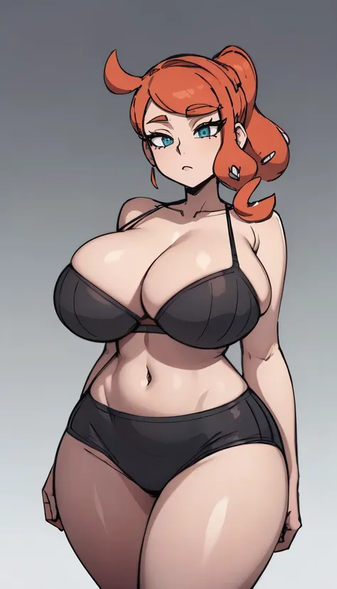 SFW,  (gigantic breasts, huge breasts, Big breast), firm breasts, slim waist, curvy figure, Sonia_pokemon