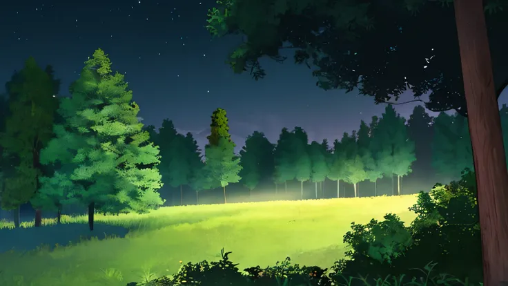 the forest, night