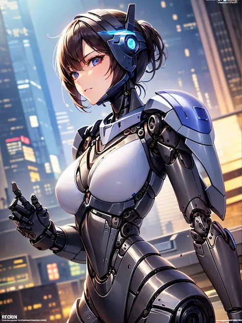 ((highest quality)),(ultra high resolution),(Super detailed),(detailed description),((best CG)),(best work of art),super precision art,amazing drawing art,(Sci-fi art with precise details:1.5), (one female robocop:1.8),((mechanical:1.7)),(Mechanics detaile...