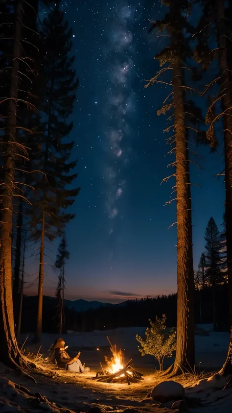 Dark, Twilight, Wood, Branches, Sky, Dusk, Tree