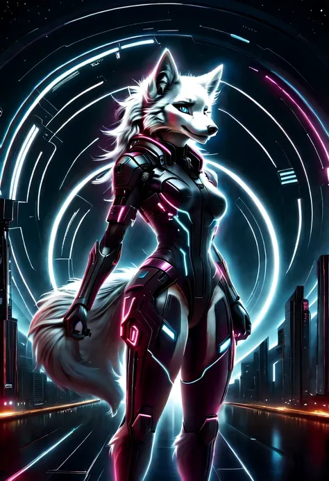 《codename arctic fox》,science fiction,futuristic,cyberpunk,surrealism,