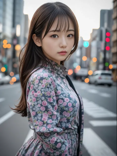 japanese woman　１６age　bad girl　perfect cute face　special attack uniform　　Tokyo cityscape　　highest quality　８K　real　realistic