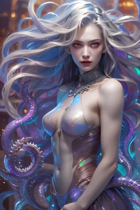 (1 female medusa-like mutant: 1.2), With a beautiful, enchanting face, this alien seduces us with her allure. Her captivating red eyes gleam brightly, reminiscent of burning embers. Her full body is unlike any humans, boasting a sexy, otherworldly form. No...