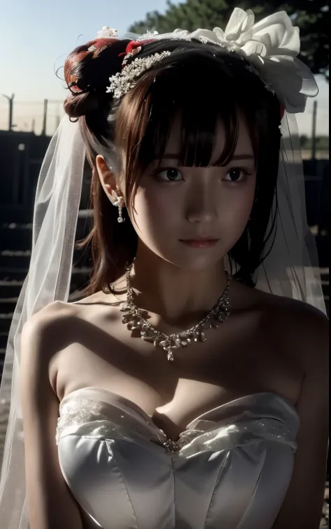 (((pixel perfect, perfect details))), alone, 1 girl，bride, yuigahama yui,  美丽bride穿美麗婚紗的特写,gurwitz, (((bride頭紗)))，（transparent s...